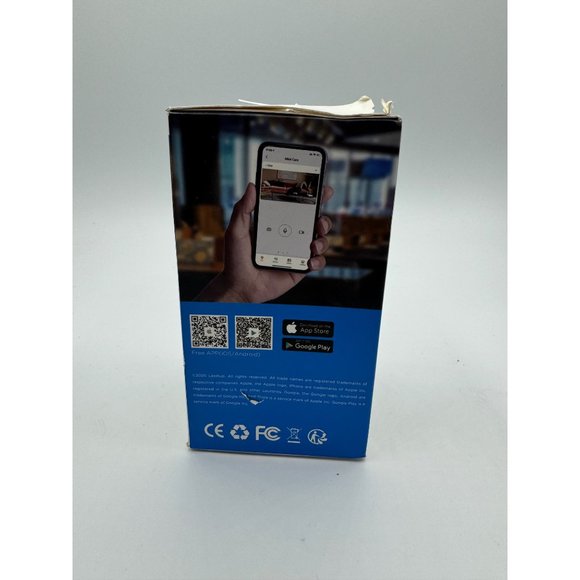 Laxihub Minicam-2K Black White Indoor Wireless Wi-Fi Smart HD Security Camera - Picture 2 of 3